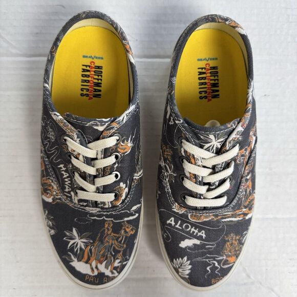 SEAVEES Legend Beachcomber Herringbone Twill Sneaker Casual Hawaii Big Kids 3 - Picture 3 of 11